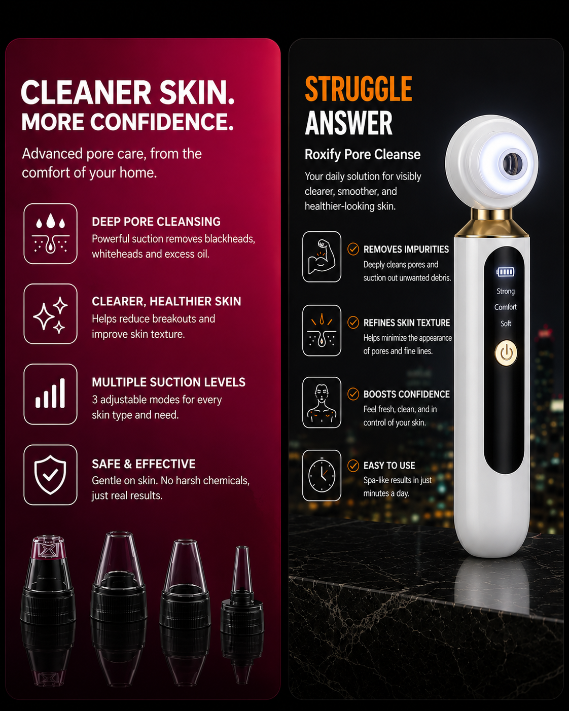 ROXIFY - Blackhead Remover Pore Vacuum