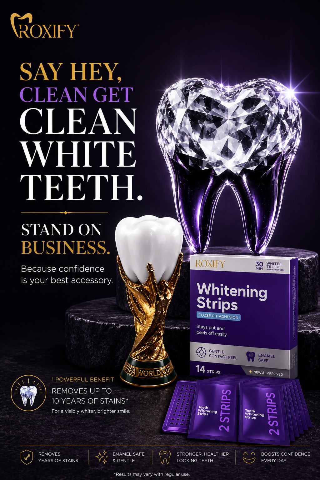 Teeth whitening strips